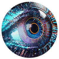 AI generated secure eye illustration