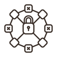 Icon depicting authorized users only for secure access