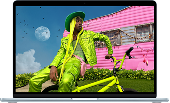 MacBook Air showcasing Liquid Retina display