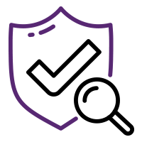 Stay secure and compliant icon