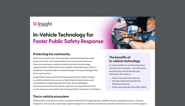 Article In-Vehicle Technology for Faster Public Safety Response Image