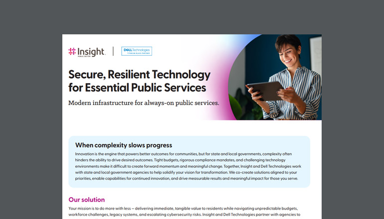 Article IPS and Dell Technologies for State and Local Government  Image