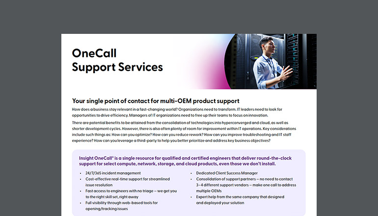 Article Insight OneCall Support Services Image