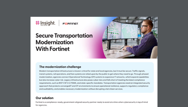 Article Secure Transportation Modernization With Fortinet Image