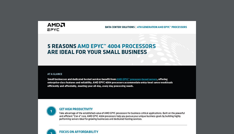 Article Why AMD EPYC™ 4004 Processors for SMBs?  Image