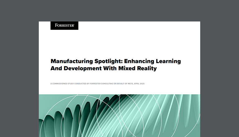 Article Forrester: Manufacturing Spotlight: Enhancing Learning And Development With Mixed Reality Image