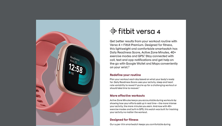 Article Fitbit Versa 4 Image