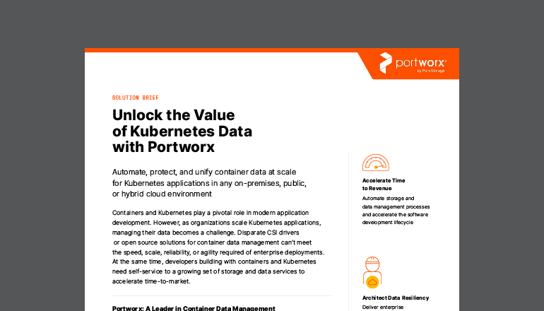 Article Unlock the Value of Kubernetes Data with Portworx Image