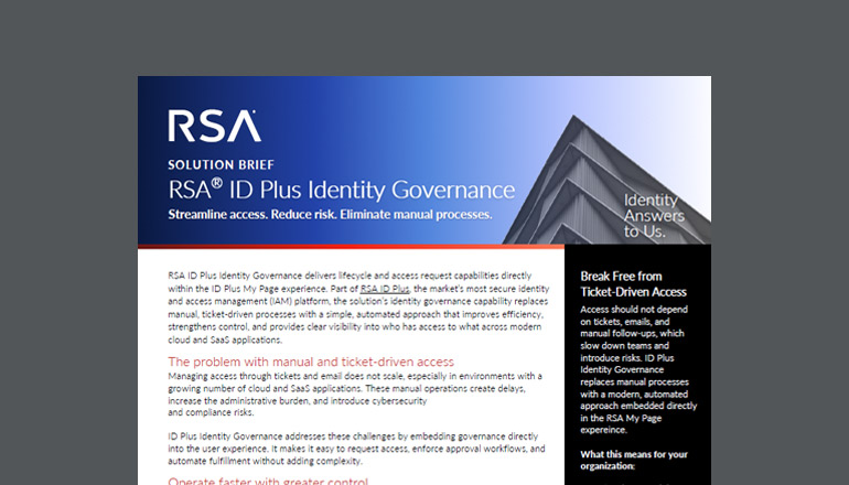 Article RSA ID Plus Identity Governance Image