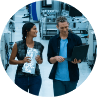 Field technician out on a client call