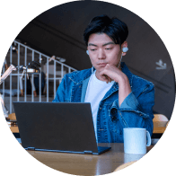 Sales manager on conference call speakign with client