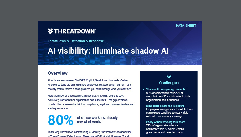 Article ThreatDown AI Detection & Response Datasheet  Image