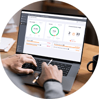 Professional working on laptop
