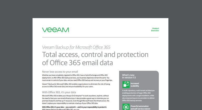 Article Veeam Backup for Microsoft Office 365 Image