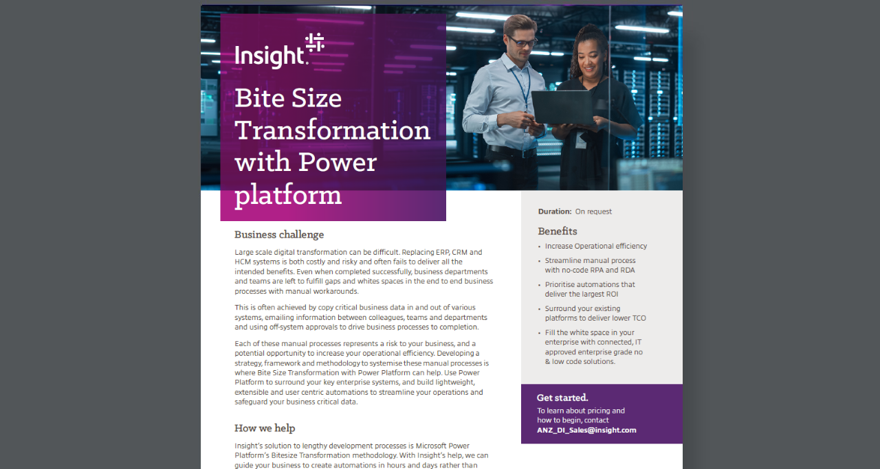 Article Bite Size Transformation with Power Platform  Image