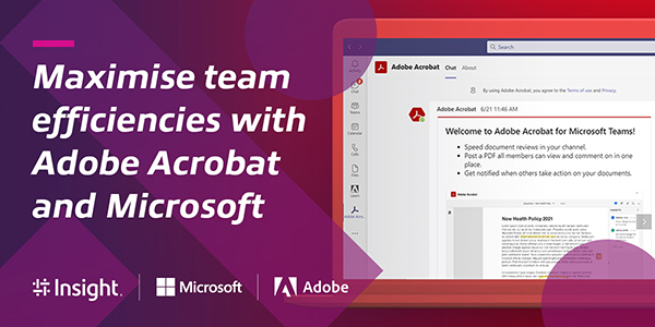 Article Maximise team efficiencies with Adobe Acrobat and Microsoft | Webinar​ Image