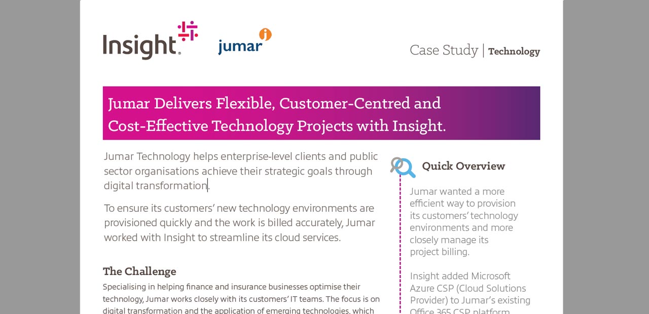 Article Jumar Delivers Flexible, Customer-Centred and Cost-Effective Technology Projects Image