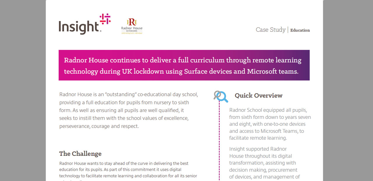 Article Radnor House: Delivering a Full Curriculum with Remote Learning Image