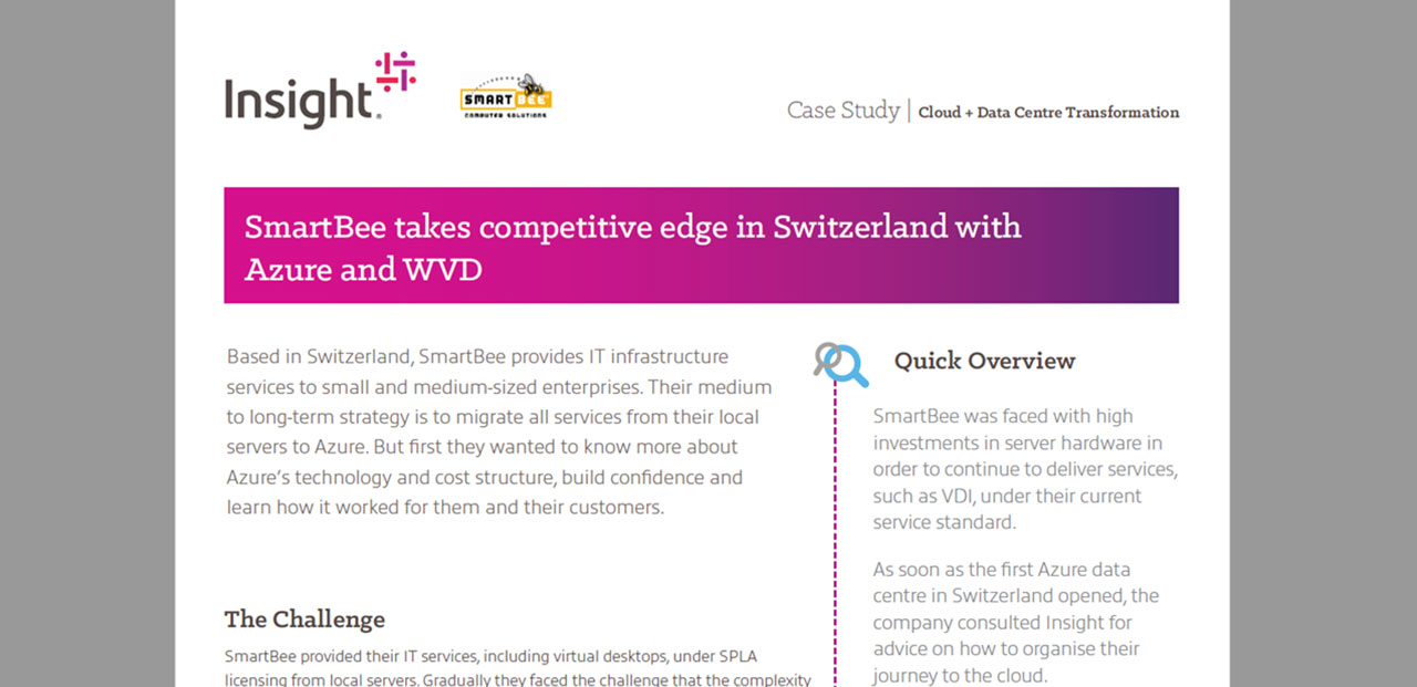 Article SmartBee takes competitive edge in Switzerland with Azure and WVD Image