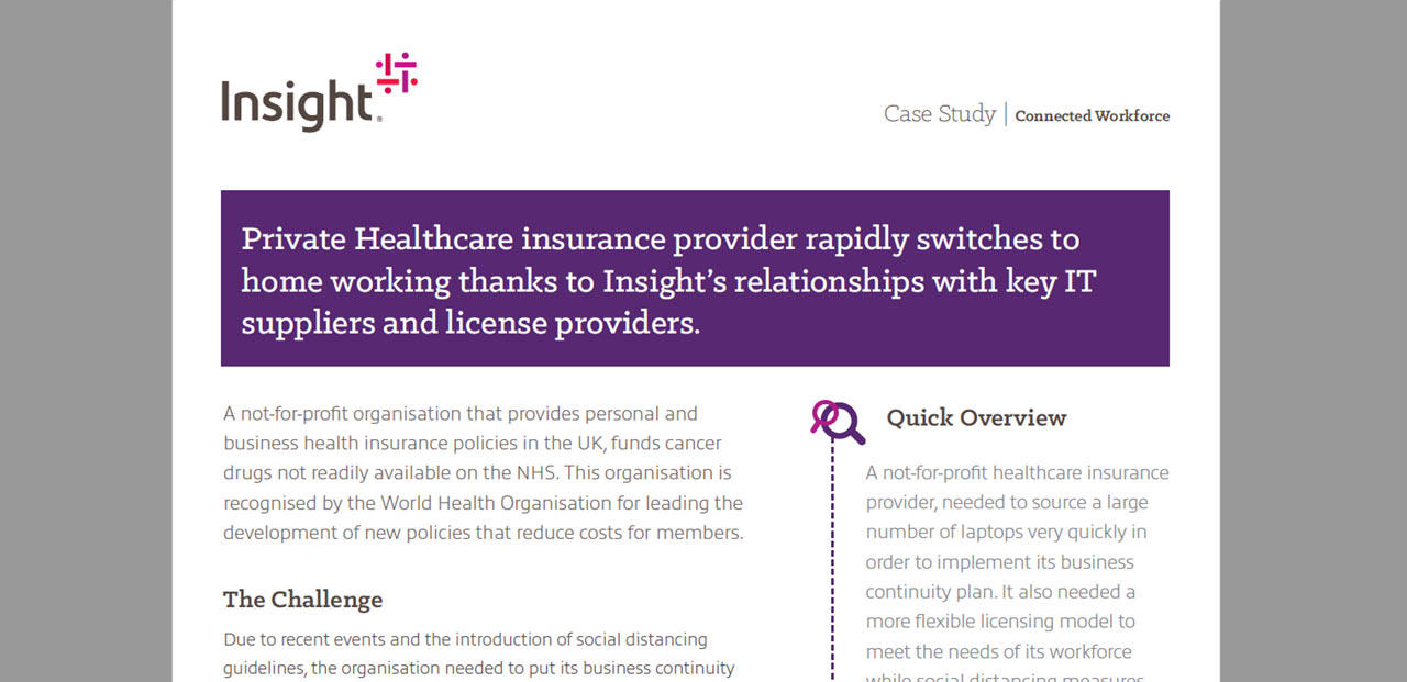 Article Private Healthcare Insurance Provider Home Working Case Study Image