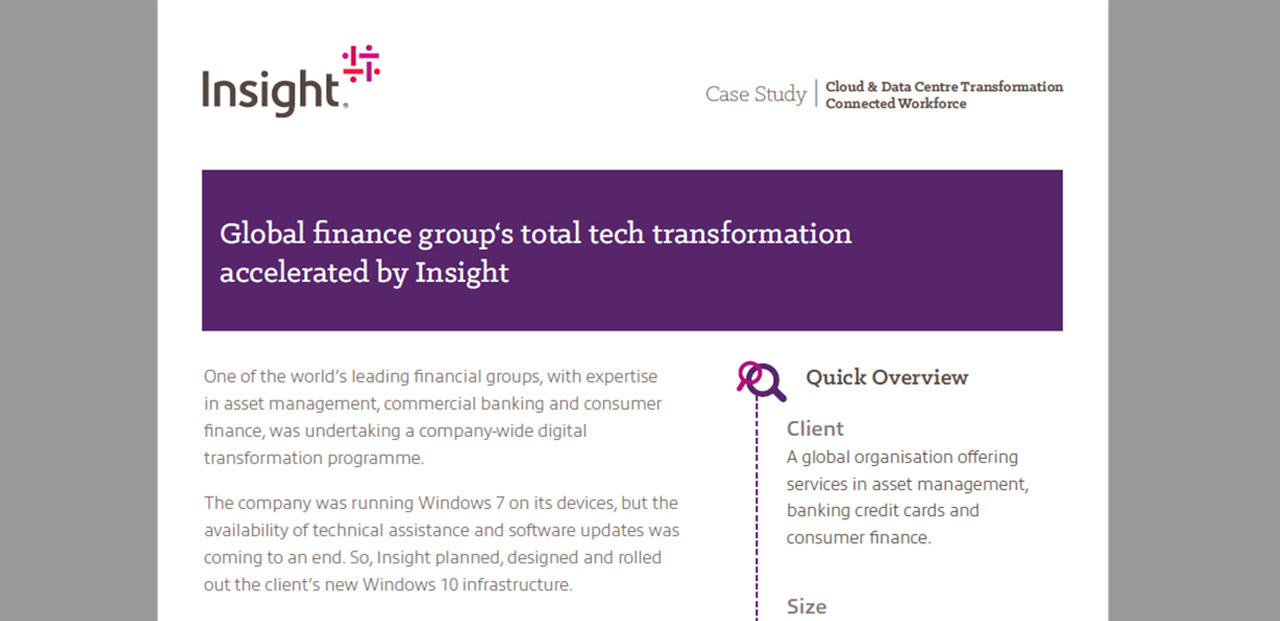 Article Global Finance Group‘s Total Tech Transformation Accelerated by Insight Image