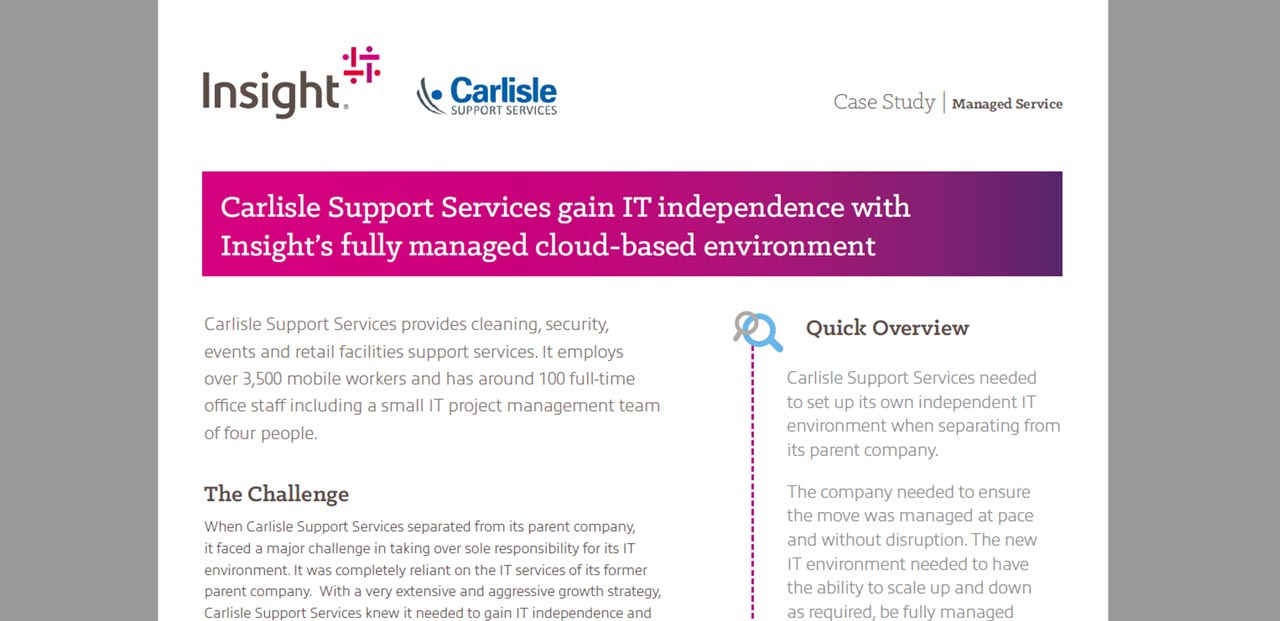 Article Carlisle Support Services gain IT independence  Image