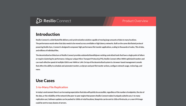 Article Resilio Connect Product Overview Whitepaper Image