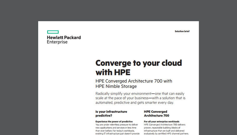 Article Converge to your Cloud with HPE Image