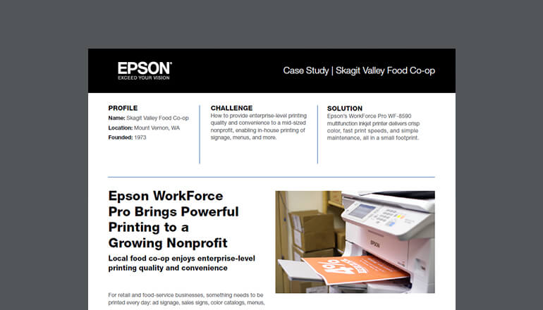 Article Epson WorkForce Pro Brings Powerful Printing to a Growing Nonprofit Image