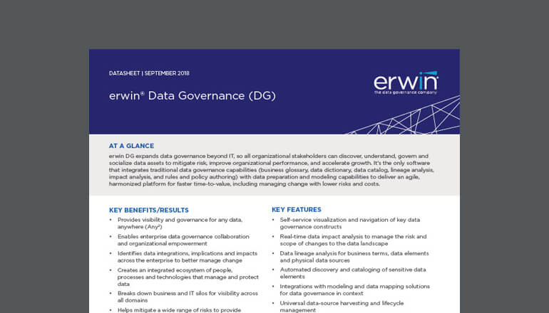 Article erwin Data Governance Image