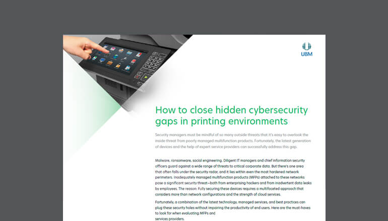 Article How to Close Cybersecurity Gaps in Printing Image