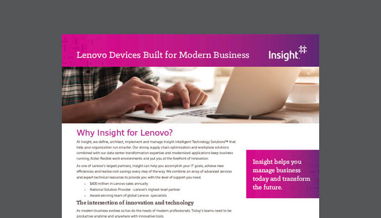 Article Lenovo Devices Built for Modern Business Image