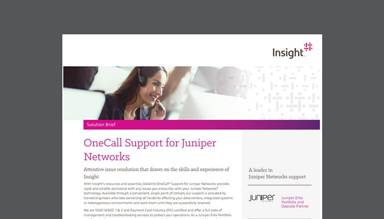 Article OneCall Support for Juniper Networks Technologies Image