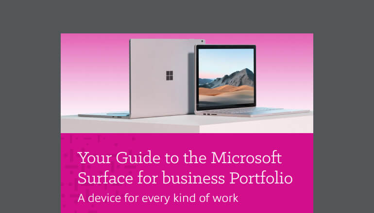 Article Your Guide to the Microsoft Surface for Business Portfolio Image