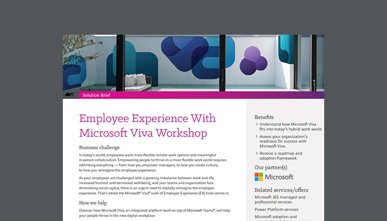 Article Microsoft Viva Employee Experience Workshops Image