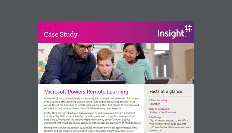 Article Microsoft Powers Remote Learning Image