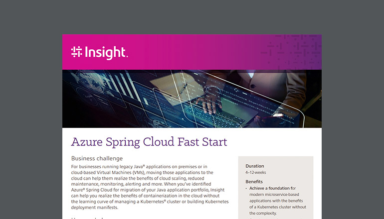 Article Azure Spring Cloud Fast Start Image
