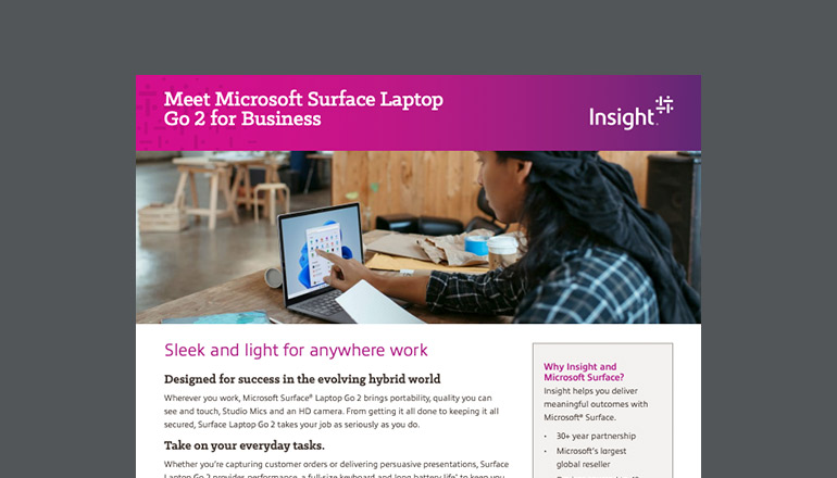 Article Meet Microsoft Surface Laptop Go 2 for Business Image
