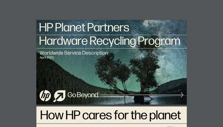 Article HP Planet Partners Hardware Recycling Program Image