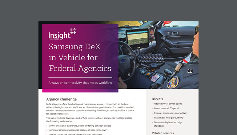 Article Samsung DeX in Vehicle for Government Image