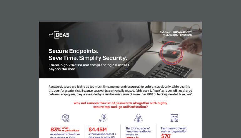 Article rf IDEAS | Secure Endpoints, Save Time, Simplify Security Image