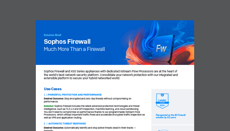 Article Sophos Firewall Much More Than a Firewall Image