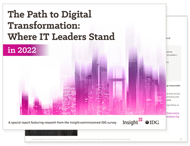 Cover of IDG report: The Path to Digital Transformation: Where IT Leaders Stand in 2022 available using the button to the right.