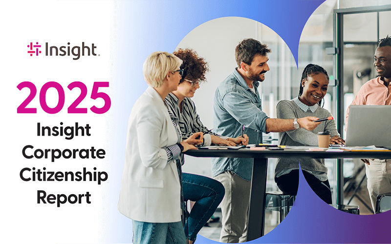 2021 Insight Corporate Citizenship Report Cover of the Insight Corporate Citizenship report