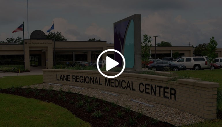 Entrance to Lane Regional Medical Center