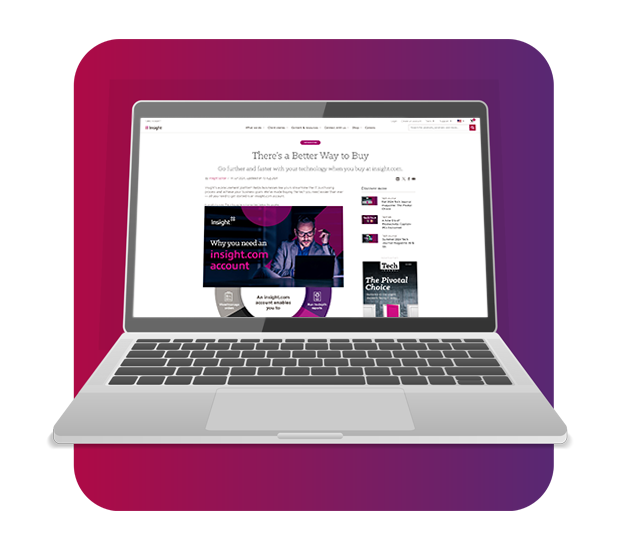 Graphic mock of A Better Way to Buy Infographic on insight.com