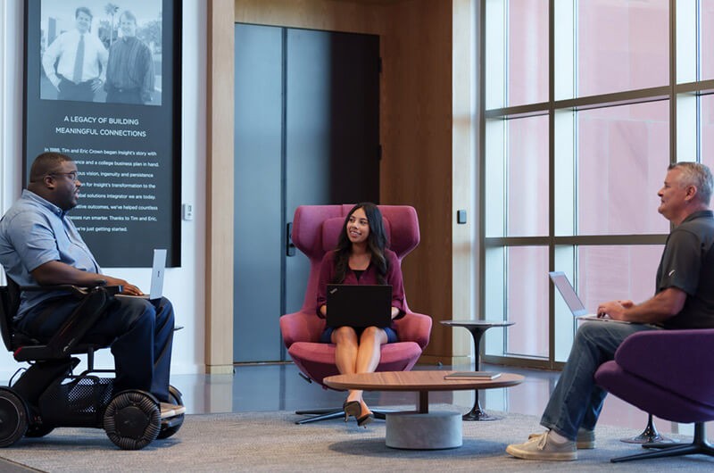 Insight teammates meet for general connection