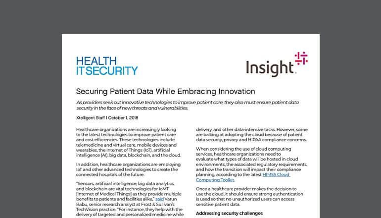 Securing Patient Data While Embracing Innovation thumbnail