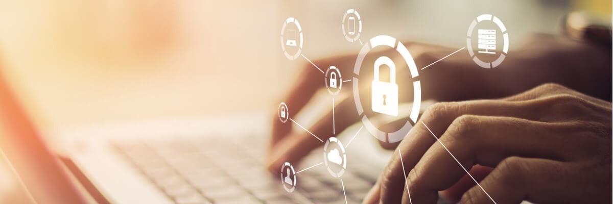 More of the tools workers rely on the most fall into the IT category Concept of hands on keyboard with different software icons appear above
