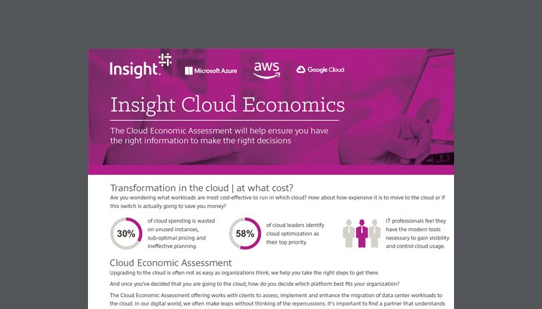Insight Cloud Economics cover of Insight cloud economics datasheet available to download below